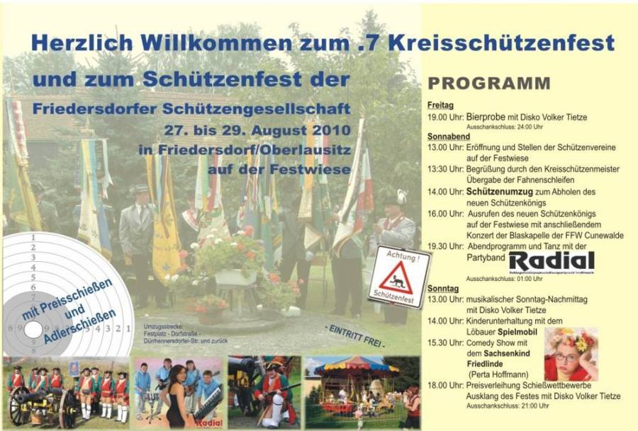 7. Kreisschützenfest in Friedersdorf